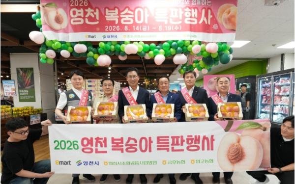 아삭달콤한 영천복숭아, 전국 132개 이마트에서 만난다! 기사 이미지